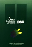 Anuario de estadística universitaria 1988