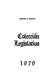 Colección legislativa año 1979