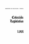 Colección legislativa año 1961