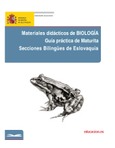 Materiales didácticos de biología. Guía práctica de Maturita. Secciones bilingües de Eslovaquia
