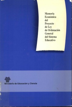 Memoria económica del Proyecto de Ley de Ordenación General del Sistema Educativo