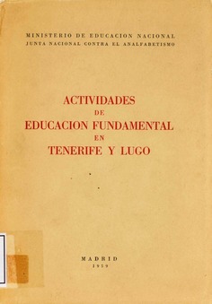 Actividades de educación fundamental en Tenerife y Lugo