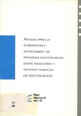 Ayudas para la formación e intercambio de personal investigador entre industrias y centros públicos de investigación