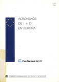 Acrónimos de I+D en Europa