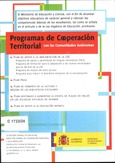 Programas de cooperación territorial con las Comunidades Autónomas