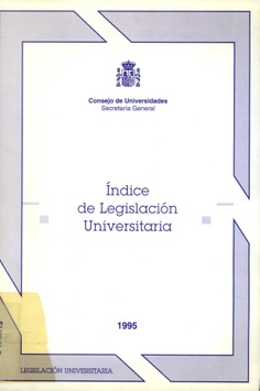 Índice de legislación universitaria