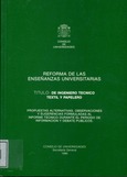 Título de Ingeniero Técnico Textil y Papelero