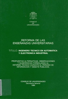 Título, Ingeniero Técnico en Automática y Electrónica Industrial