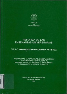 Título, Diplomado en Fotografía Artística