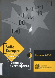 Sello europeo a la innovación en la enseñanza y aprendizaje de lenguas extranjeras : Premios 2000