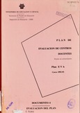 Plan de evaluación de centros docentes : (niveles no universitarios) : Plan EVA, curso 1992-93, documento 4