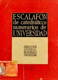 Escalafón de catedráticos numerarios de universidad , vol. IV