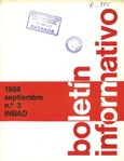 Boletín informativo del INBAD. 1988. Nº 3. Septiembre