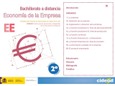 Economía de la empresa. 2º bachillerato. Bachillerato a distancia