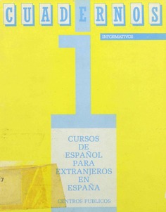 Cursos de español para extranjeros en España, 1986-1987. Centros públicos