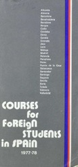 Courses for foreigners in Spain, 1977-78