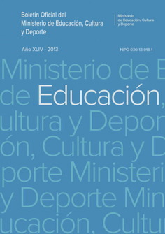 Boletín Oficial del Ministerio de Educación, Cultura y Deporte año 2012. Actos Administrativos. Números del 1 al 4.