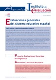 Apuntes del Instituto de Evaluación. Resumen informativo nº 8. Evaluaciones generales del sistema educativo español