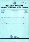 Boletín Oficial del Ministerio de Educación, Cultura y Deporte año 2004. Actos Administrativos. Números del 1 al 4 más 9 números extraordinarios