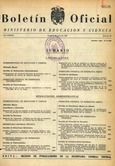 Boletín Oficial del Ministerio de Educación y Ciencia año 1967-4. Resoluciones Administrativas. Números del 79 al 104 e índice 4º trimestre