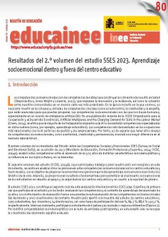 Boletín informativo educainee nº 80. Resultados del 2º volumen del estudio SSEE 2023. Aprendizaje socioemocional dentro y fuera del centro educativo