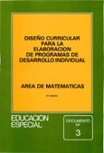 Diseño curricular para la elaboración de programas de desarrollo individual. Área de matemáticas