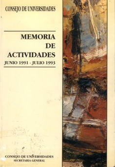 Memoria de actividades.Consejo de Universidades.1991-1993