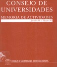 Memoria de actividades.Consejo de Universidades. 1989-1990