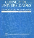 Memoria de actividades.Consejo de Universidades.1986-1987