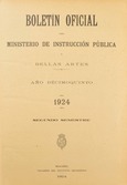 Boletín Oficial del Ministerio de Instrucción Pública y Bellas Artes. Año 1924. Segundo semestre. Números del 53 al 105