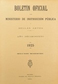 Boletín Oficial del Ministerio de Instrucción Pública y Bellas Artes. Año 1925. Segundo semestre. Números del 53 al 105