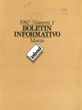 Boletín informativo del INBAD. 1982. Nº 1. Marzo
