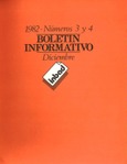 Boletín informativo del INBAD. 1982. Nº 3 y Nº 4. Diciembre