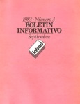 Boletín informativo del INBAD. 1983. Nº 3. Septiembre