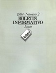 Boletín informativo del INBAD. 1984. Nº 2. Junio