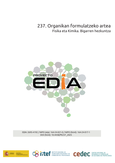Proyecto EDIA nº 237. Organikan formulatzeko artea